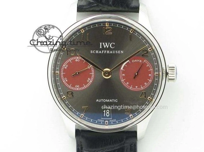 MIROTIME 0328 Portuguese IW3714 Diam ZF V2 1:1 Best Edition White Dial Blue Makers On Blue Leather Strap A79350 (Slim Movement) Stylish 7248